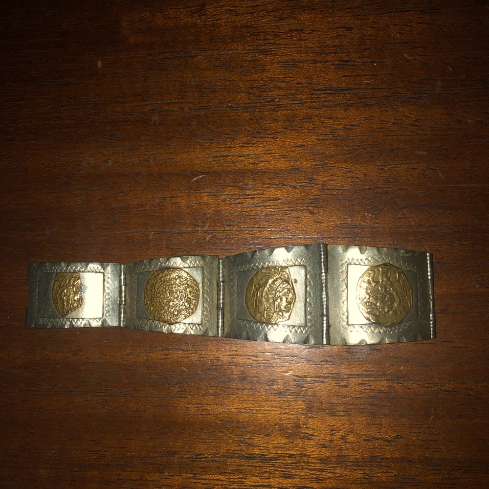 🇲🇽Vintage Mexican Brass and Silver Bracelet Part- 21A $25 or $20 w/offer